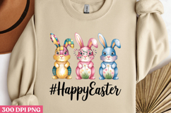 #HappyEaster. PNG, Retro Easter Day Sublimation PNG Product Image 2