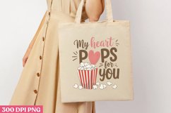 My heart pops for you PNG, Retro Valentine PNG Product Image 2
