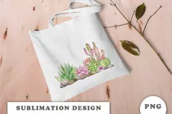 Watercolor Cactus and Succulents sublimation PNG Product Image 2