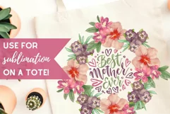 Watercolor Flowers & Arrangements Antique Sublimation Art Product Image 2
