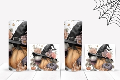 Floral Halloween Hat Tumbler, Floral Pumpkins Tumbler Design Product Image 2
