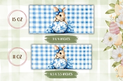 Cartoon Easter Bunny Mug Wrap, Cute Easter Mug Template Product Image 2
