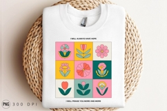 Retro Floral Tiles Pattern Sublimation Png Product Image 3