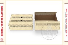 Box Organizer v24 - laser cut file - Glowforge ready SVG Product Image 2