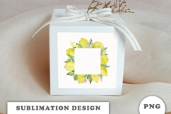 Watercolor Lemons Frame png Product Image 2