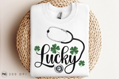 Lucky Nurse St Patricks Day Sublimation PNG Product Image 3