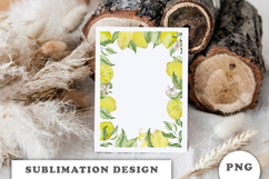 Watercolor Lemons Frame png Product Image 2