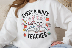 Every bunny&#039;s teacher PNG, Easter Design Sublimatio Product Image 1