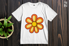 Orange Yellow Daisy Flower Clipart Sublimation PNG Product Image 2