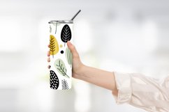 Abstract Shapes And Leaves Tumbler Wrap Sublimation Product Image 2