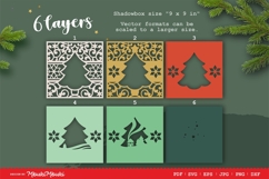 Christmas Tree Shadow box / 3D SVG Paper Cut File 3 Product Image 2