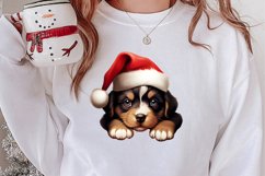 Christmas Farm Animal Peeking Clipart Sublimation Product Image 2