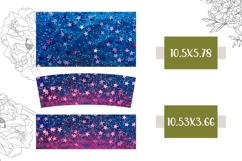 Pink Stars Tumbler Design, Glitter 40 Oz Tumbler Template Product Image 2