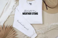 Built to weather stors Sleeve SVG PNG, Resilient spirit SVG Product Image 2