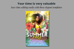 Big Summer Party Flyer, Summer Canva Flyer, Summer Pool Product Image 2