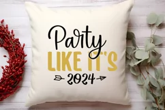 Party like it's 2024 SVG, Happy New Year SVG Product Image 2