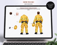 Firefighters Clipart Set Create Custom Heroic Designs Product Image 2