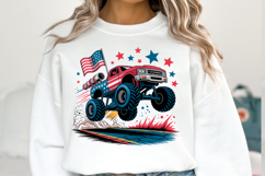 Monster Truck Svg | 4th of July svg | Shirt Svg Product Image 1