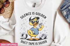 Silence Is Golden PNG, Funny Sarcastic Sublimation Quotes PN Product Image 2