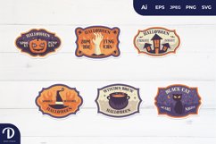 Halloween Label Sticker Set, 6 Designs Product Image 2
