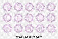 Flower alphabet Split monogram Letters SVG, Floral Font SVG Product Image 2