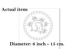 Round basket base with flowers ornament digital file crochet Product Image 2