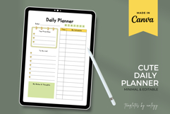 Cute Daily Planner Template Canva | Kawaii Editable Planner Product Image 2