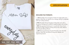Mothers Day SVG - Mother's Day Sleeve T shirt Design Product Image 2