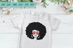 Christmas SVG | Afro Woman Christmas SVG | Black Girl SVG Product Image 2