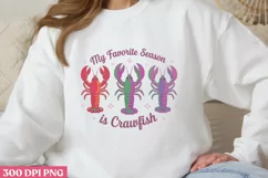 My favorite seasone is crawfish PNG, Mardi Gras PNG Product Image 2