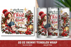 Christian Christmas Nativity PNG Design, A Calmer Heart Chri Product Image 1