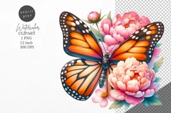 Butterfly clipart, Birthday clipart, Mothers day Product Image 1