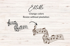 Hand Drawn Music Notes SVG Product Image 2