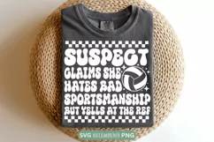 Funny Volleyball Mom SVG | Volleyball Suspect SVG PNG Product Image 2