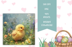 Easter Basket Square Coaster Designs, Floral Coasters Product Image 2