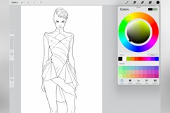 100 Procreate Fashion Model Stamp Brushes Product Image 5