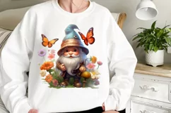 Garden Gnome Sublimation clipart, Watercolor Clipart Product Image 2