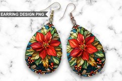 Stained Glass Christmas flowers Earrings Bundle Product Image 3