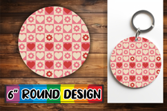 Whimsical Round Designs for Gifts PNG, Valentine's Pattern Product Image 1