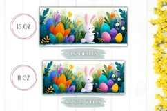 Colorful Easter Eggs Mug Design, Easter Animals Mug PNG Product Image 2