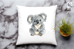 Cute Koala Watercolor Clipart Sublimation PNG Product Image 2