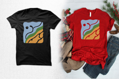 Modern Abstract Landscape Embroidery Design File Product Image 2