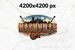 Nashville Tennessee PNG, Music City Skyline Sublimation Product Image 2