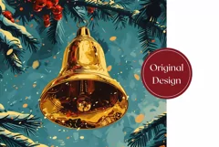 Christmas Bells Tumbler Wrap, Christmas Tumbler Template Product Image 2