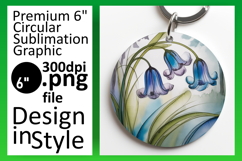 Bright Circle Design Coaster Artwork , Flowers Product Image 1