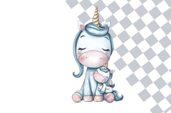 Quirky Unicorn Mom &amp; Baby Clipart PNG | 14 Unique Designs Product Image 2