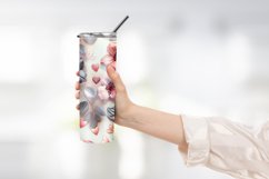 Heart Flower Tumbler Wrap Design Product Image 2