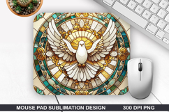 Dove Mouse Pad Sublimation, Jesus Mouse Pad PNG Design Product Image 1
