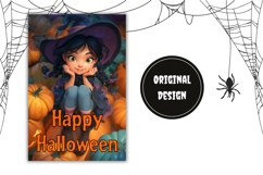 3D Halloween Witch Garden Flag, Happy Halloween Garden Flag Product Image 2