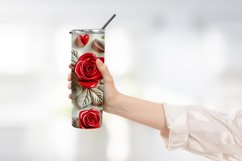 Heart Flower Tumbler Wrap Design Product Image 2